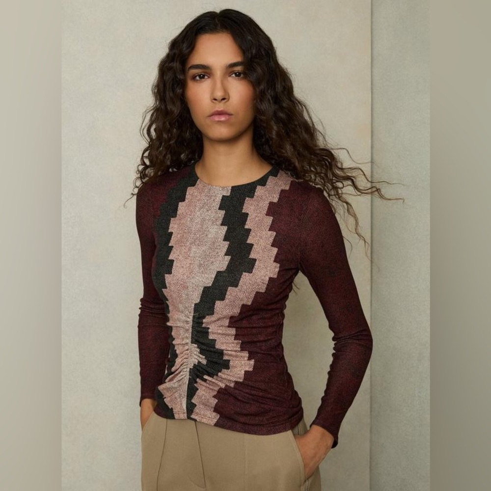 🔥 NWT Reiss Gianna Geometric Top